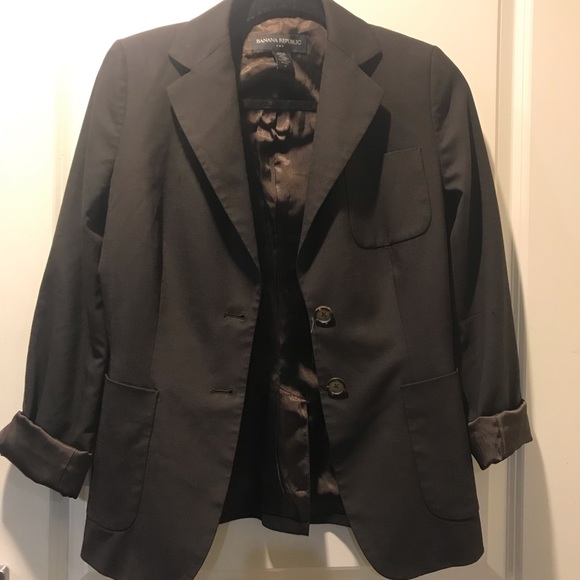 Banana Republic Dark Brown Blazer - Picture 3 of 6
